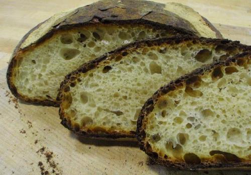 (18a) crumb of Miche made at Artisan II couse at SFBI