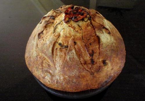 (48) Pain au Levain with Herbs and  Tomato, Jan 2010