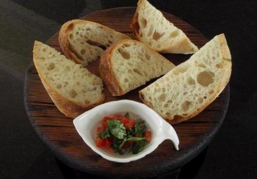 (48a) crumb of Pain au Levain with Herbs and Tomato