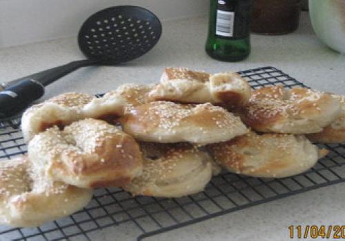 sourdough bagels