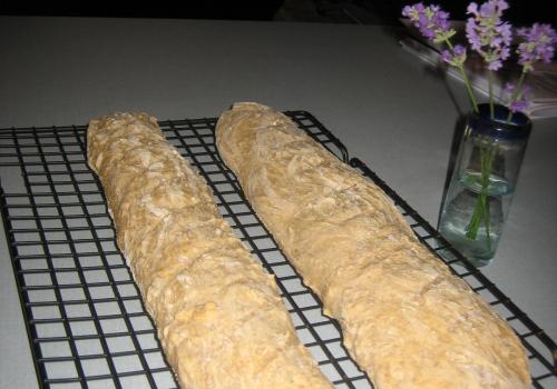 spelt french loaves