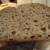 Chia seed white sourdough crumb